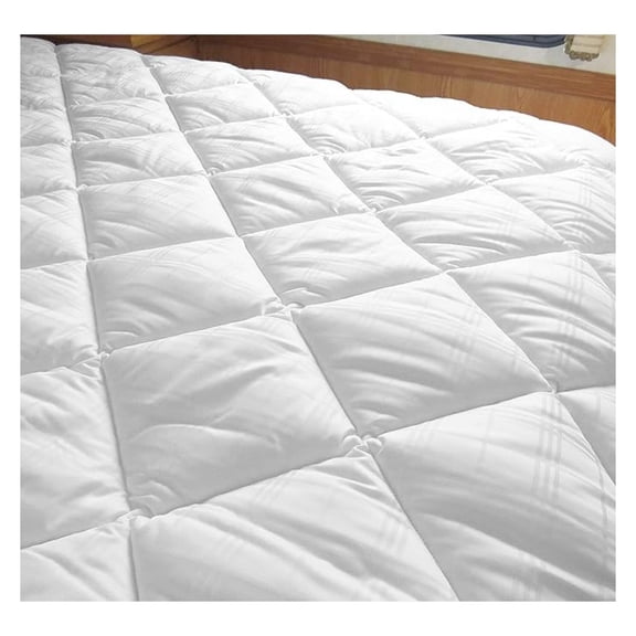 /RV Quilted Mattress Pad Cover for 3/4 Full Bunk Size Mattress: 48x75… White