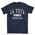 thumbnail image 1 of La Vista Nebraska Classic Established Men's Cotton T-Shirt, 1 of 1