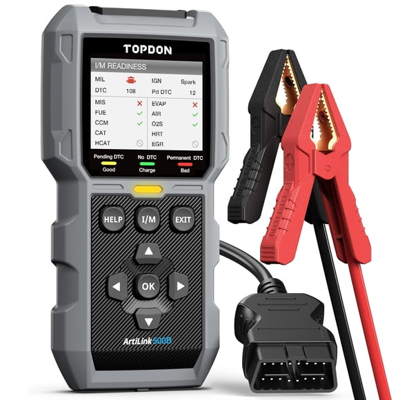 Probador de baterías para escáner OBD2 TOPDON AL500B con diagnóstico completo