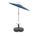 thumbnail image 3 of CorLiving 10ft Wind Resistant Tilting Patio Umbrella with Aluminum & Steel Frame & Round Base, 3 of 7