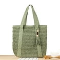 thumbnail image 2 of Yoyauz Women's Grass Woven Beach Bag - Women's Beach Handmade Woven Handbag, Summer Mesh Hollow Shoulder Bag, Suitable for Holidays, 2 of 7
