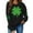 Black, variant on Up to 65 off!Lolmot St Patricks Day Shirt Women Fleece Lined Crewneck Sweatshirt Shamrock Long Sleeve Shirt Four Clover Sweater Spring Pullover Tops