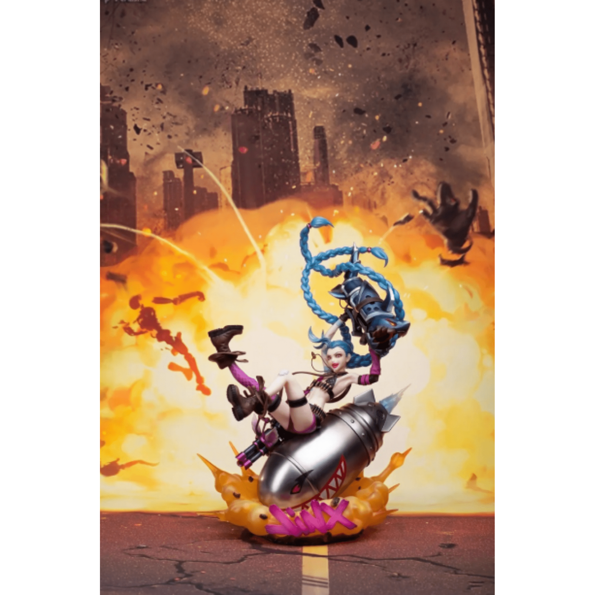 Myethos 1/7 Scale League of Legends LOL Jinx Figure Painted