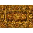 thumbnail image 1 of Ahgly Company Machine Washable Indoor Rectangle Oriental Yellow Traditional Area Rugs, 2' x 3', 1 of 4