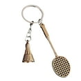 thumbnail image 3 of Hmgxay Badminton Keychain, Simulated Badminton Charm Pendant for Sports Lovers, Alloy Badminton Souvenir Keychain for Students, Unique Badminton-Themed Gift for Holidays, 3 of 8