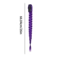 thumbnail image 3 of Braided Ponytail Extension for Kids, Synthetic Hair Claw Clip Hairpiece for Girls, 46cm Length, Vibrant Color for Costume and Daily Wear,1PCS, 3 of 9