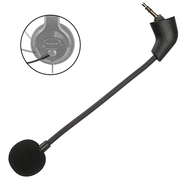 1 pieza Micrófono de repuesto Micrófono de repuesto compatible Micrófono de repuesto Auriculares para juegos Cloud Auriculares para juegos con cancelación de ruido Mini micrófono 15,5 cm