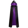 thumbnail image 5 of FNFYFH Unisex Christmas Halloween Witch Party Reversible Hooded Adult Vampires Cape Cloak, 5 of 9