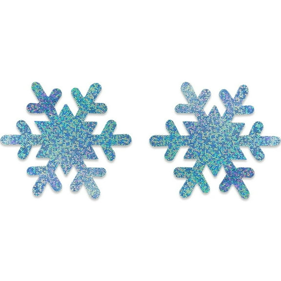 Aellinatey Women Christmas Pasties Nipple Cover Glitter Cartoon Disposable Breast Stickers