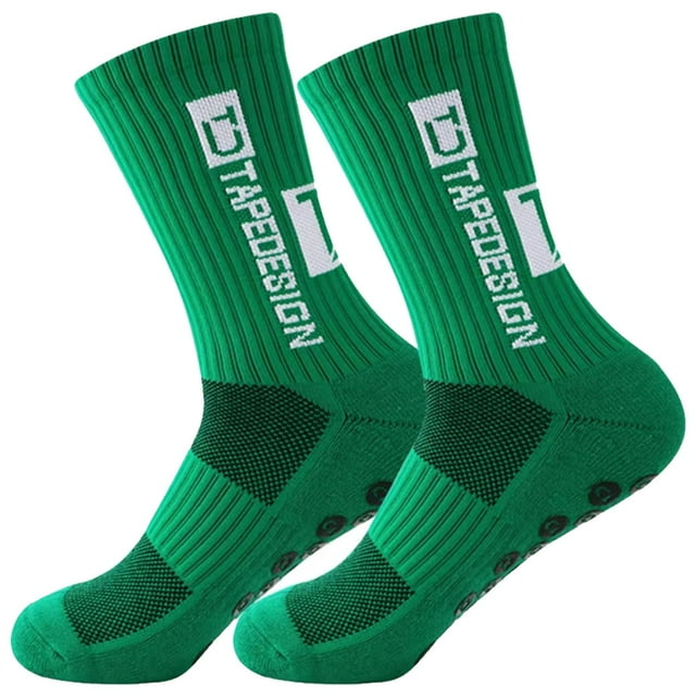 Pares de Medias Tuvo Medio SpotGreen 1Par Verde 6-12.5US TapeDesign Calcetines Tubo Medio Algodón.
