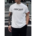 thumbnail image 1 of T-shirt Graphique Tendance pour Hommes - Col Rond Décontracté, Mélange de Polyester Extensible, Lavable en Machine - Parfait pour l'Été pour Adultes, Hommes, Femmes, Adolescents, Adolescents, Fête des Pères, Fête des Mères, Nouveau, 1 of 7