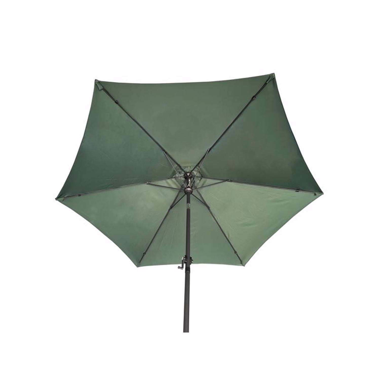 Living Accents 9 ft. Tiltable Hunter Green Market Umbrella