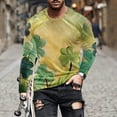 thumbnail image 2 of LYXSSBYX Mens Shirts Long Sleeve T Shirts New Saint Patrick Men's 3D Printed Long Sleeve T-shirt Loose Round Neck Undercoat Top Blouses & Shirts, 2 of 5