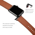thumbnail image 3 of WFEAGL Leather Strap for Apple Watch Band 42mm 44mm 45mm Brown/Black, 3 of 7