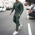 thumbnail image 2 of Stamzod Men's Tracksuit 2 Piece Long Sleeve Pullover Jogging Track Suit Solid Thin Athletic Casual Sweatsuit On, 2 of 3