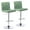 Green, variant on HHBEAUTY Tufted Fabric Bar Stools Set of 2, Adjustable Swivel Counter Height Barstools with Back, Upholstered Armless Airlift Bar Chairs for Kitchen Dining Cafe (Green)