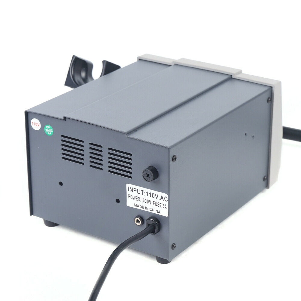 Hot Air Gun High Power Digital Display Lead-free Heat Hot Air Gun Rework Station Hot Air Gun Soldering Station Digital 1000W Heat Gun Welding Repair Tools Kit Welding Solder Iron Hot Air Gun