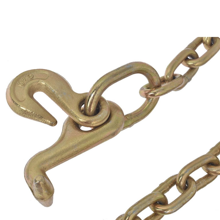 5/16 X 6FT GRADE 70 J HOOK TOW DOLLY AXLE WRECKER TIE DOWN SLING SHACKLE  CLEVIS