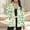 Multi-color 1, variant on Women Stand Collar Floral Print Button Down Outer Jacket, Long Sleeve Casual Coat with Side Hand Pockets Sky Blue L