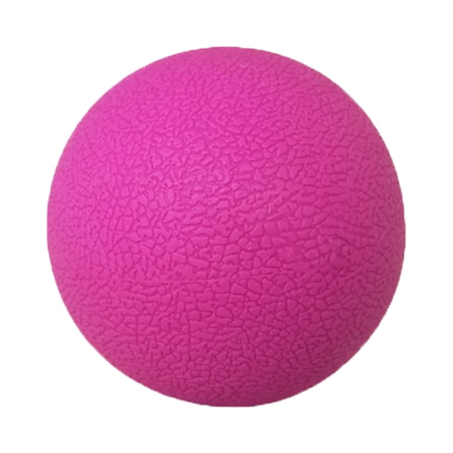 Naiovety Pelota de masaje de para músculos del brazo trasero del pie TPE, pelota de Yoga para Fitness, herramientas de masaje para aliviar el Uniforme atlético Rosa roja Naiovety OD0227-04