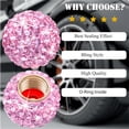 thumbnail image 6 of 4PCS Bling Crystal Diamond Tire Stem Valve Caps, Crystal Shinny Rhinestone Car Wheel Tire Valve Caps for Women, Universal for Cars, SUV, Trucks, Bikes, Motorcycles, Bicycles (Pink), 6 of 7