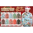 thumbnail image 3 of SSLR Mens Christmas Shirts Santa Claus Party Ugly Button Down Long Sleeve Shirts, 3 of 8