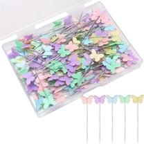 Sewing Pins,Multicolor Straight Pins for Fabric and Craft Making,Topboutique Flat Head Pins for DIY Jewelry Decoration,Craft and Sewing Project,2 inch Corsage Stick Pins,(Butterfly)