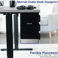 thumbnail image 5 of VIVO Black 3 Level 16" Pull Out Under Desk Storage Drawer Set, 5 of 8