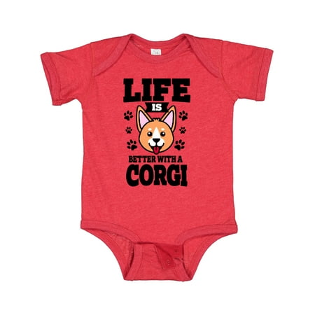 

Inktastic Life is Better with a Corgi Gift Baby Boy or Baby Girl Bodysuit