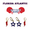 red mini enamel bolts and navy statement open starboys, variant on Florida Atlantic University Spirit Stack red mini enamel bolts and navy statement open starboys