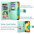 thumbnail image 3 of 6.4" 2019 Galaxy A50 Case, Samsung A50 Wallet Case, Njjex Luxury Pu Leather 9 Card Slots Holder Carrying Folio Flip Cover [Detachable Magnetic Hard Case] & Kickstand & Hand Strap, 3 of 5