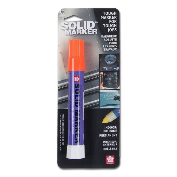 Sakura Solid Paint Marker, Fluorescent Orange - Walmart ...