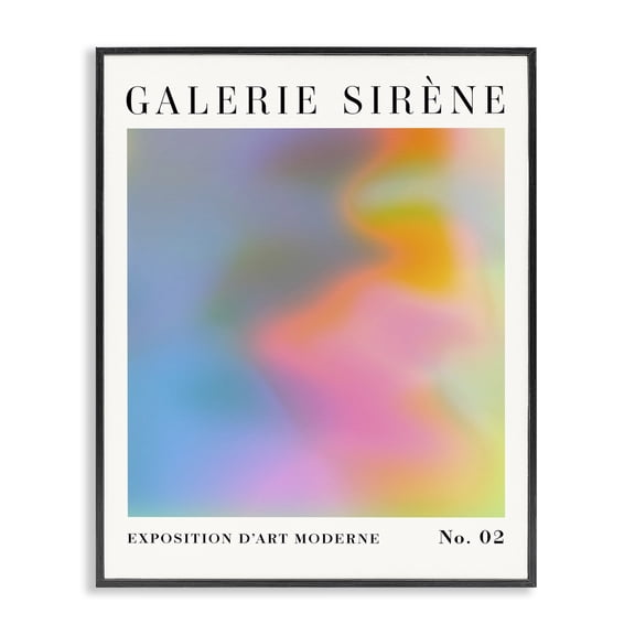 Stupell Industries Contemporary Swirled Patterned Hues Black Framed Giclee Art, 11 x 14, by Victoria Barnes