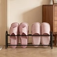 thumbnail image 4 of Shoe Rack Floor Standing for Bathroom Entryway Space Saving Metal Shoe Storage with Drainage Grids No Drill, 4 of 6