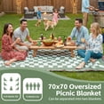 thumbnail image 2 of 2 in 1 Extra Large Boho Beach Blanket Towel Picnic Camp Mat Family Beach Trip Essentials Summer Vacation Must Have Travel Accessories Lake Day Necessities Stuff Thing Need Gear Gift Item Gadget 2026, 2 of 6