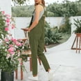 thumbnail image 3 of Women's Vintage Straight-Leg Overalls- Small, Olive Green, 3 of 4