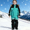 thumbnail image 6 of LEKWK Toddler Snowsuit Waterproof Girls Boys Onesies Jumpsuit Windproof Zip Up Thermal Teen Snow Suit Winter Ski Suit Coveralls Reflective Strip One-Piece Snowsuits Outerwear Snowboarding for Skiing, 6 of 10