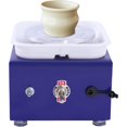 thumbnail image 4 of Mini Ceramic Machine, 24W 2000RPM Pottery Disc Machine Electric Pottery Wheel Machine Ceramic Work Adjustable Clay Craft for DIY Art 10 CM (Blue), 4 of 9