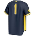thumbnail image 3 of Men's GameDay Greats #1 Navy Michigan Wolverines Lightweight Baseball Fashion Jersey, 3 of 4