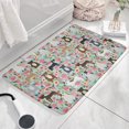 thumbnail image 3 of Cute Pitbull Terriers Dog and Flower Flannel Non Slip Door Rugs,Washable Door Mats Indoor,Decorative Door Mats,Dirt-Resistant and Absorbent Doormat for Entrance,Bedroom,Kitchen,Bathroom,23.5"x16", 3 of 5