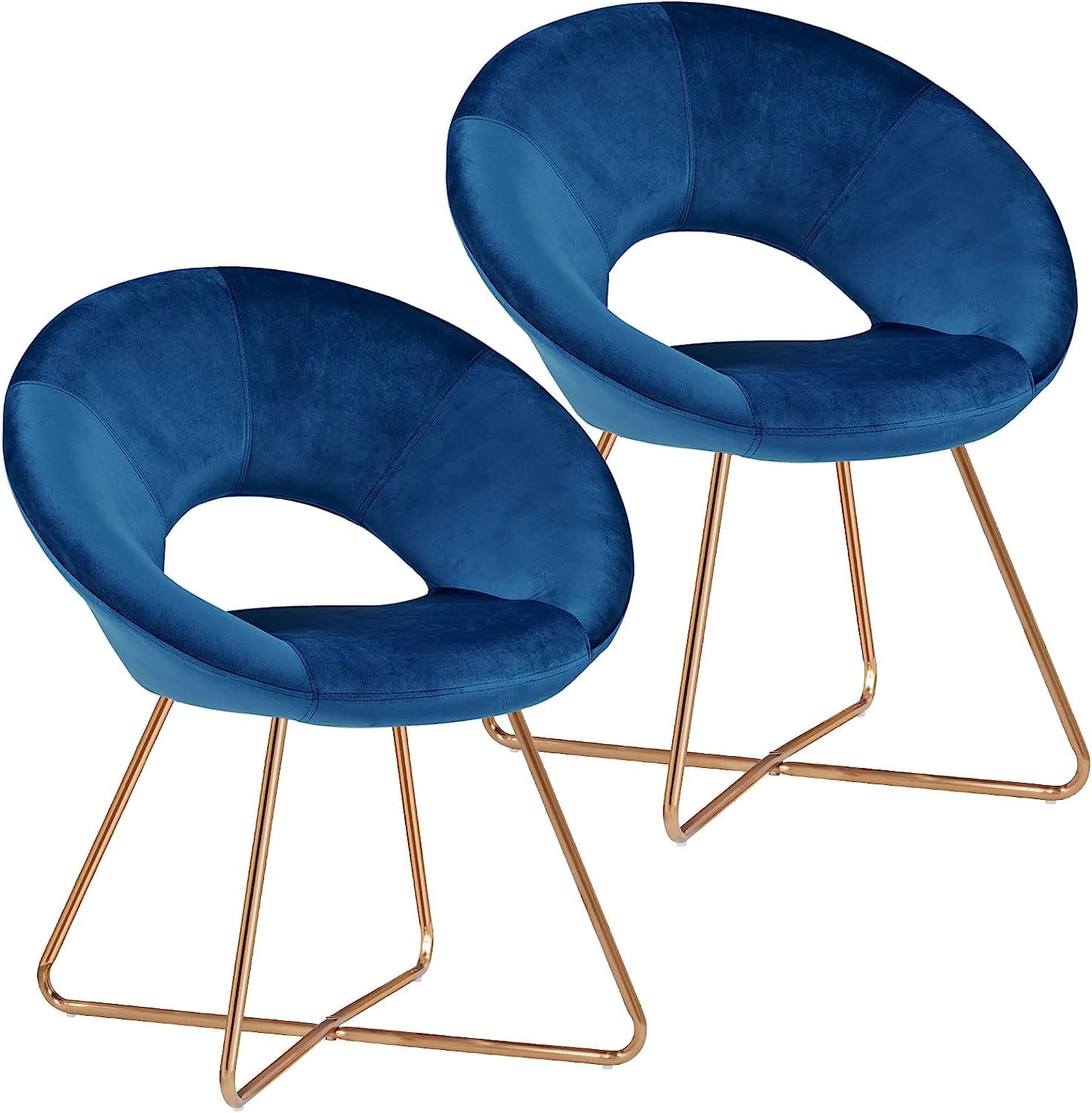 Duhome Modern Living Room Chairs Set of 2 Velvet Accent Chair for