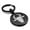 Black, variant on Stainless Steel Year of the Ox Zodiac Round Medallion Keychain Circle Ring