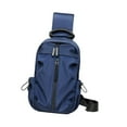 thumbnail image 4 of yuksok Men Chest Bag Casual Waterproof Crossbody Bag for Climbing Traveling Walking Blue, 4 of 9
