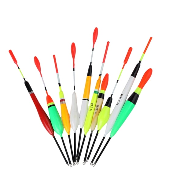 10Pcs Bobbers Fishing Corks Peg Fishing Bobbers Fishing Peg Floats Set