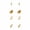 Gold A, variant on 14K Gold Plated Huggie Hoop Earrings Set,Hypoallergenic Heart Earrings for Women,Gifts for Mom 3 Pairs