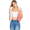 thumbnail image 2 of Love Tree Women's Juniors 2-in-1 Reversible Puffer Vest (Large, Rose), 2 of 5