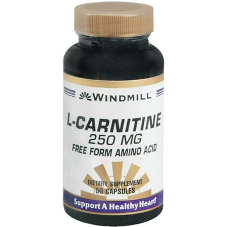 Windmill L-Carnitine 250 mg Capsules 50 Capsules (Pack of 4)