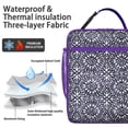 thumbnail image 2 of Boho Lunch Box for Men – Reusable Insulated Small Lunch Bag with Vintage Tribal Geometric Design, Portable Cooler Tote for Work, School, Picnic & Travel, Leakproof & Easy to Clean, 2 of 5