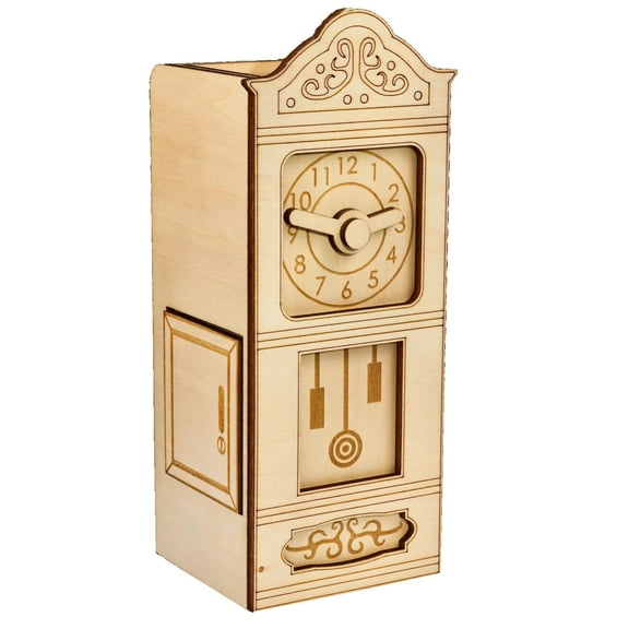 Grandfather Clock Secret ESCAPE Puzzle Box