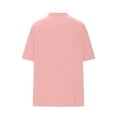 thumbnail image 6 of LMOIPLI Number 7 T-Shirt Unisex Short Sleeve Varsity Shirt Sports Team Jersey Crew Neck Fashionable Pullover Top Pink M, 6 of 6